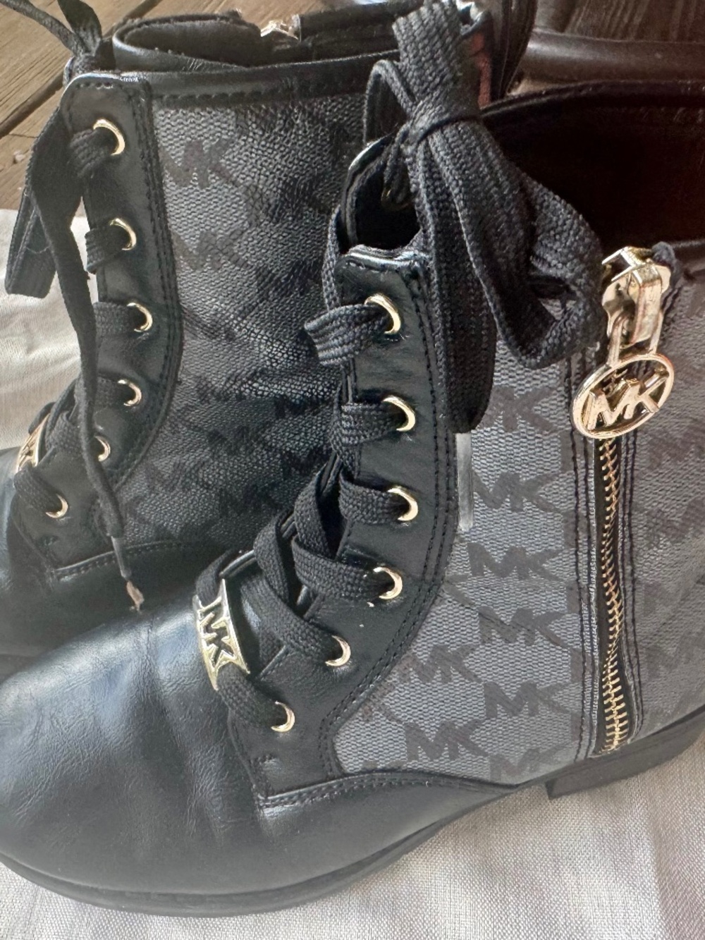 Girls black Michael Kors boots